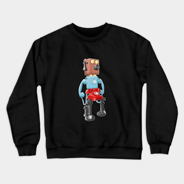 PhoneBot 8000 Crewneck Sweatshirt by zomboy